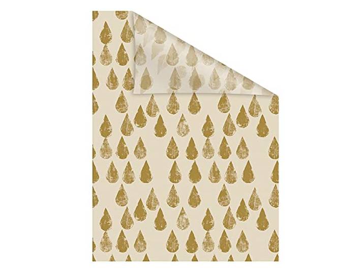Lichtblick Fensterfolie selbstklebend Sichtschutz Golden Drops 100 cm x 130 cm (B x L)