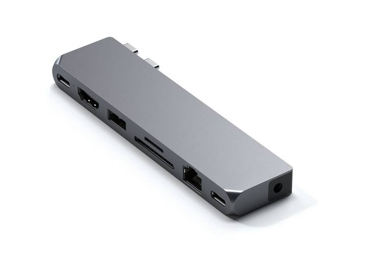 Multiport Satechi graphit 3.5mm Audioklinke/HDMI/SD Card Slot/USB Typ A/USB Typ C/RJ45