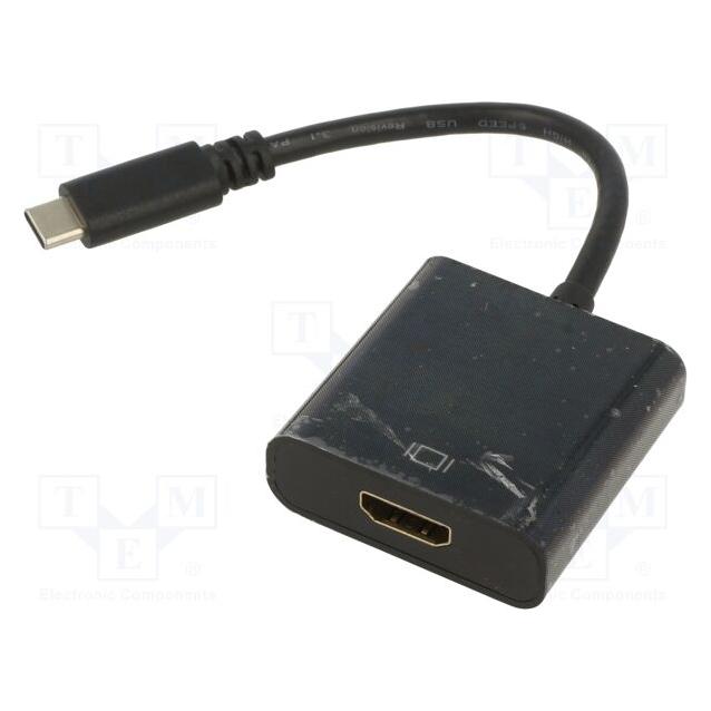Art ADAPTER USB-C male / HDMI female 4K (HDMI) (KABADA USBC/HDMI OEM-C7)
