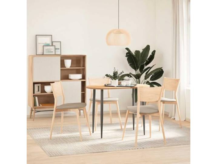 KTHLBRH Tischplatte Eiche massiv 100 x 50 x 2 cm oval Massives Eichenholz, glatte Oberfläche, leicht zu reinigen, vielseitig einsetzbar für Couchtisch oder Bar