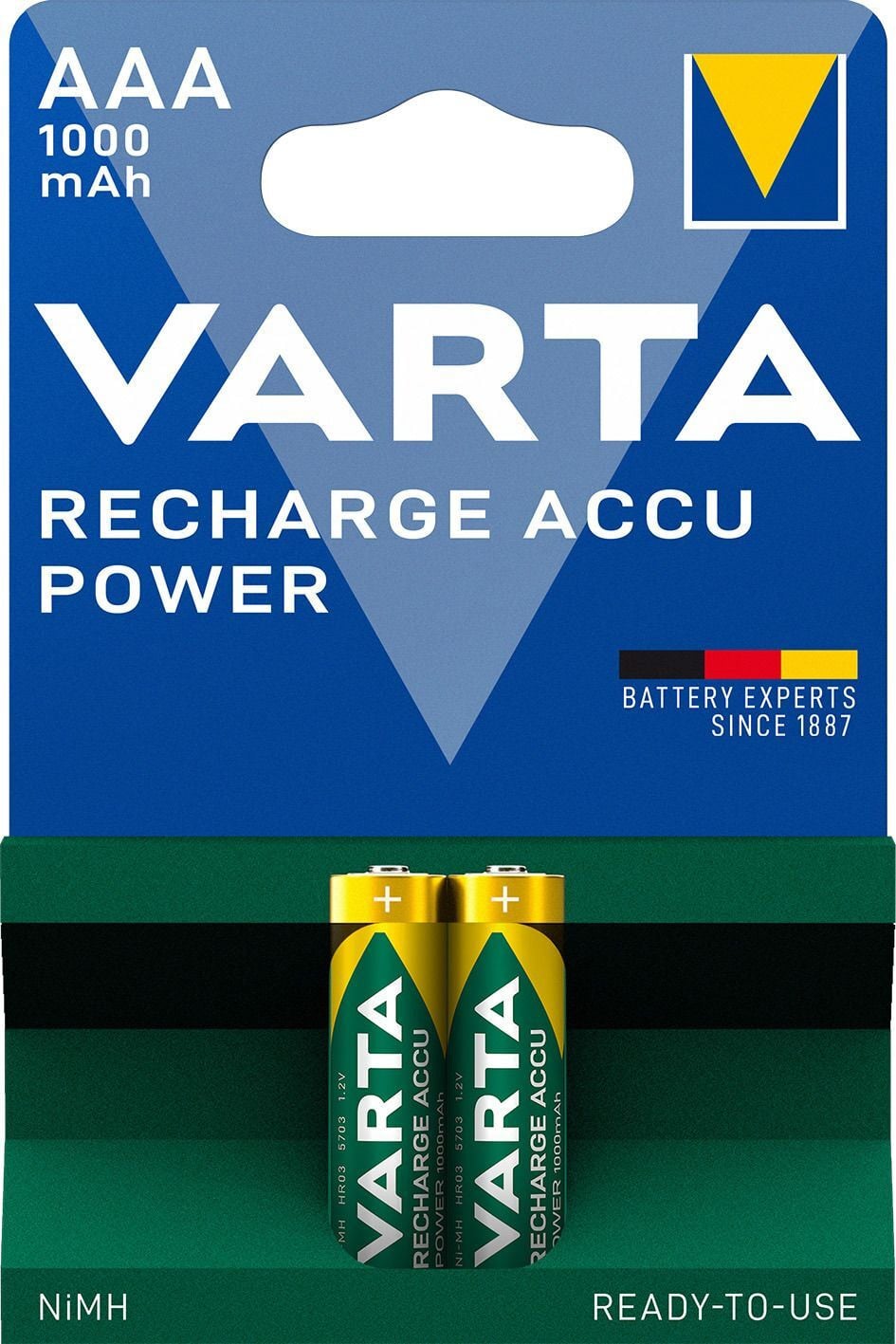 Varta Oplaadbare batterij Micro/AAA, 1,2 V