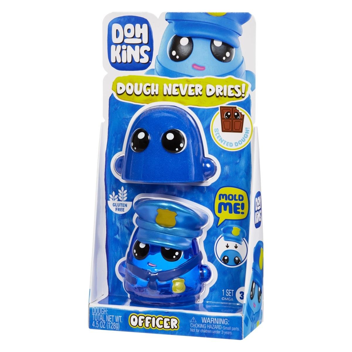 MGA Entertainment DohKins Police Officer in Tray Modellierton 127 g Mehrfarbig 1 Stück(e) (122920-EUC)