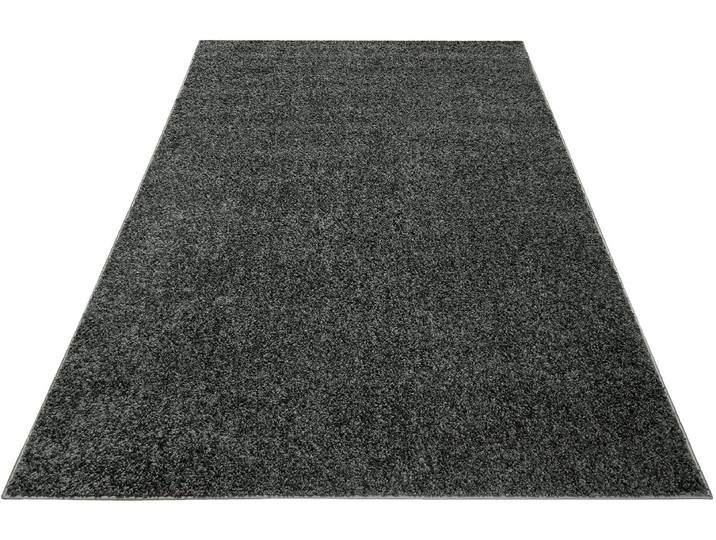 Hochflor-Teppich ESPRIT Whisper Shag ESP-9977 , grau (dunkelgrau,anthrazit), B:160cm H:30mm L:225cm, Polypropylen, Teppiche, Hochflor-Teppich, Läufer, uni, waschbar, mit Antirutschbeschichtung, Wohnzimmer