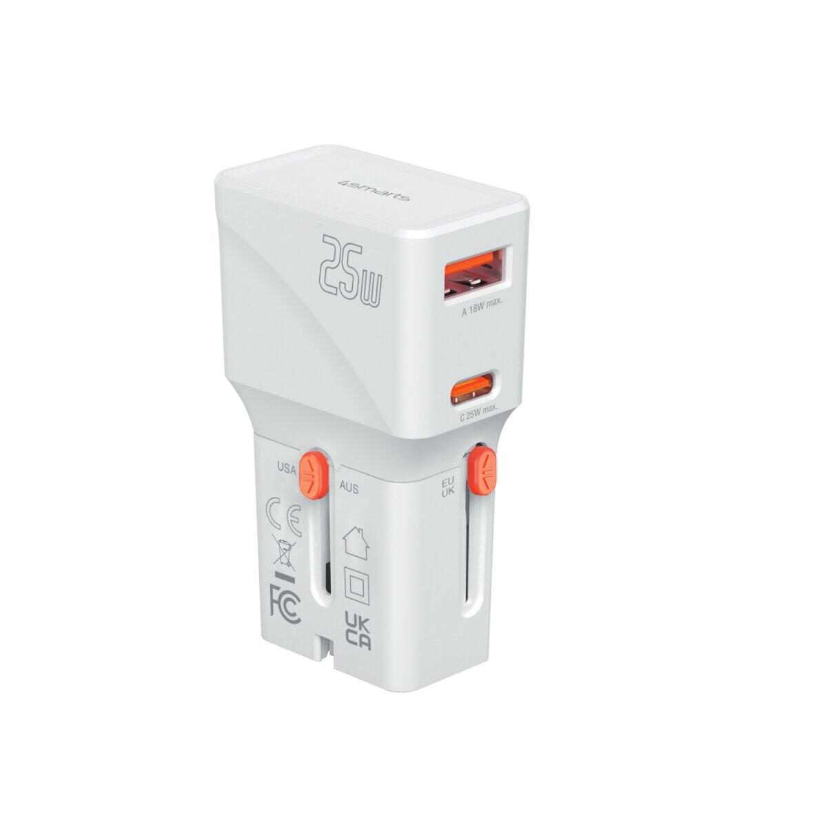 4smarts Weltreiseadapter Nomad Pocket 25W weiß 541646