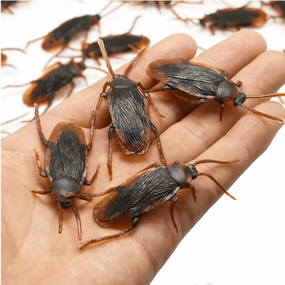 Inspire Curations 48PCS Realistic Fake Bugs Halloween Prank Insects Decoration Set fazl 48pcs