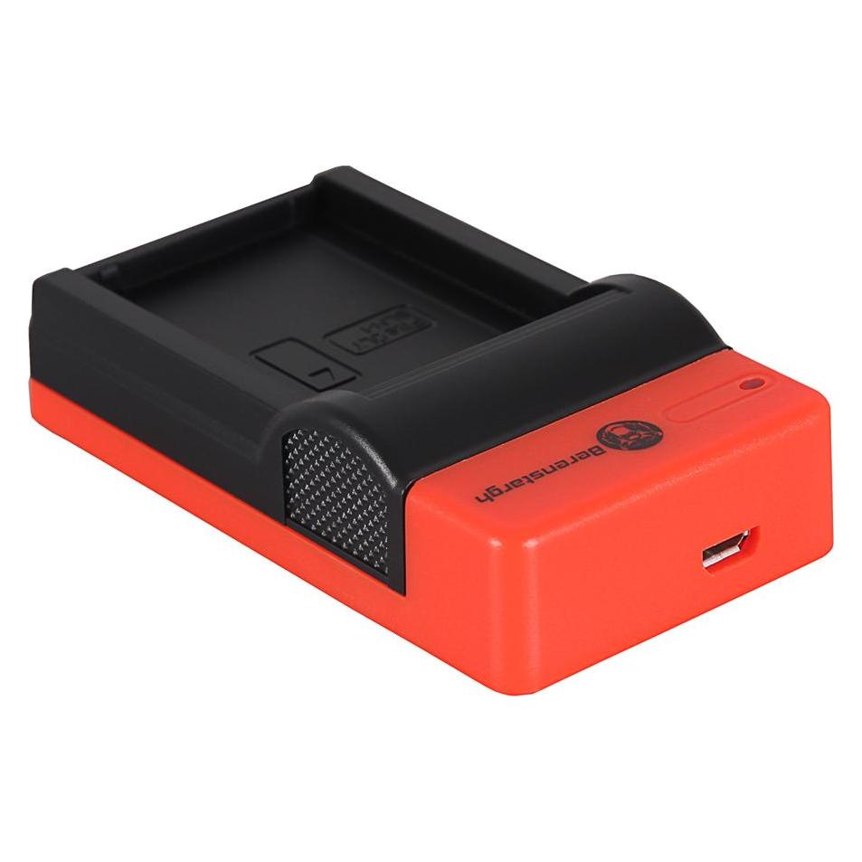 Berenstargh Slim Micro-USB Ladegerät f. Olympus BLN-1 OMD EM1 E-M1 EM5 E-M5 EM5 Mark II E-m5 Mark I (Kamera Akku Ladegerät) (61064009)