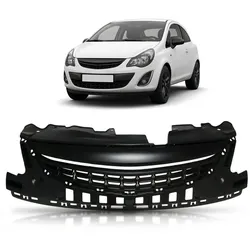 Kühlergrill ohne Emblem Schwarz passend für Opel Corsa D Facelift 2011-2014