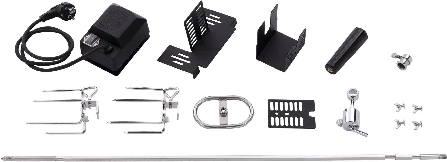Primaster Grillspieß-Set Universal mit Motorantrieb