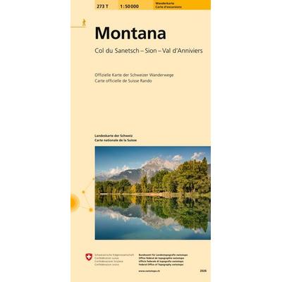 273T Montana Wanderkarte, Sonstige von , Swisstopo, 978-3-302-30273-7