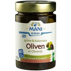 Oliven gemischt mit Kr. in Olivenöl