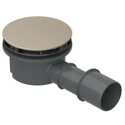 BetteCompact + Ablaufgarnitur, seitlich, Ablaufleistung 0,5 l/s, B568-003, Farbe: Bahamabeige
