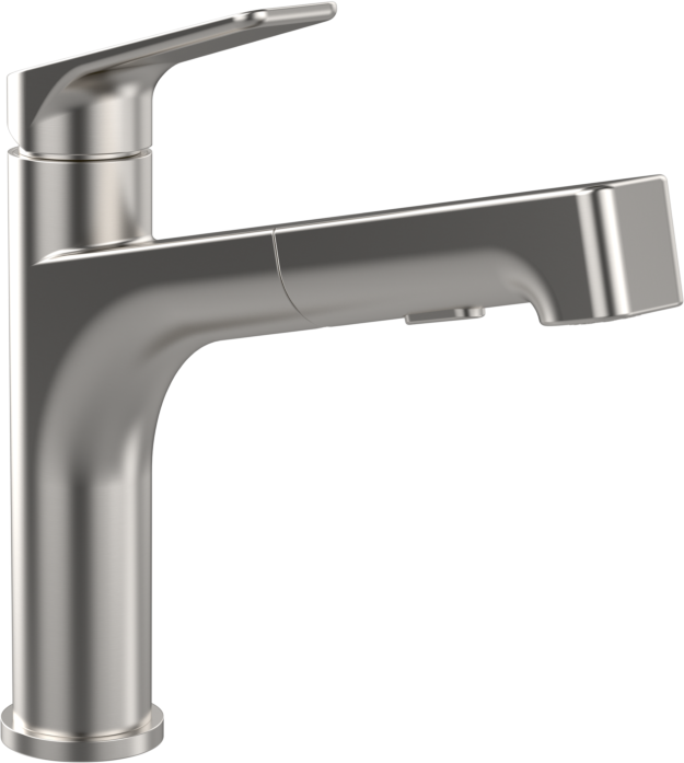 Villeroy und Boch Spültisch-Einhebelmischer 928200LC schwenkbarer Strahlregler, Edelstahl massiv