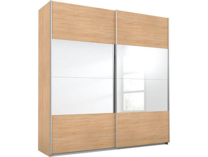 rauch Schwebetürenschrank Quadra mit Spiegelelementen