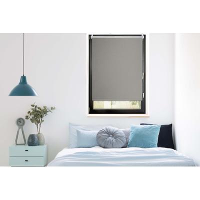 Seitenzugrollo MYDECO "Trend" Gr. 2, grau (grau, weiß), B:120cm H:150cm, Polyester, Rollos, Seitenzugrollo