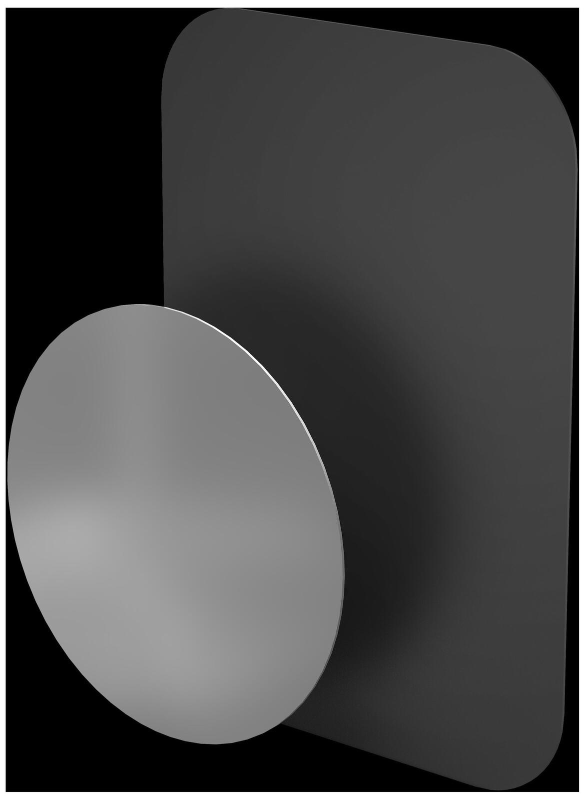 Hama Magnet verschiedene Größen schwarz/silber 00201501