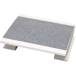 MAUL Fußstütze MAULpro 45 x 39 cm Nadelfilz höhenverstellbar weiß