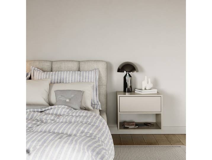 Hänge-Nachtkommode Framme mit Fach 50 x 40 x 36cm Beige/Kaschmir