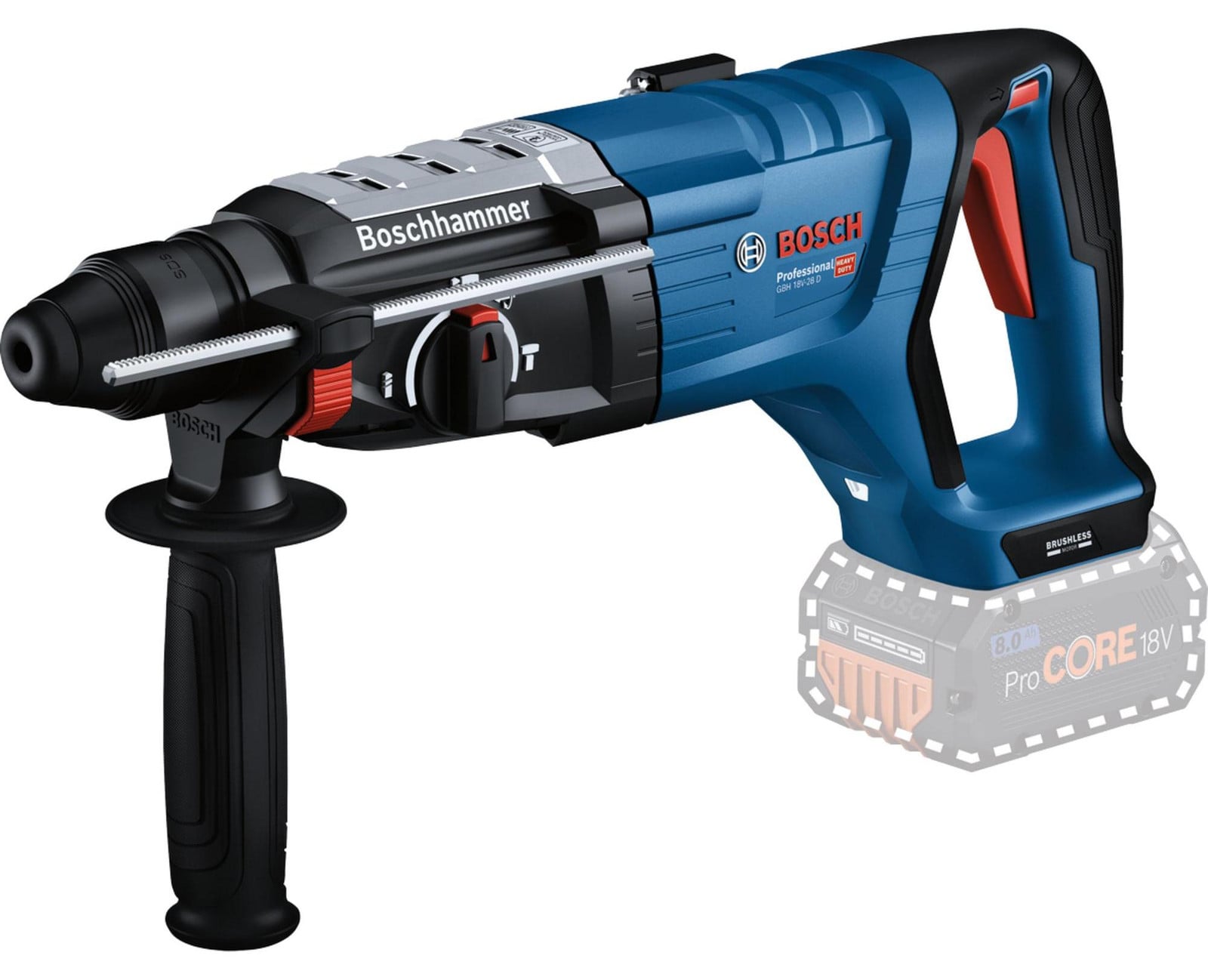 Bosch Professional Accuboormachine GBH 18V-28 D met SDS plus