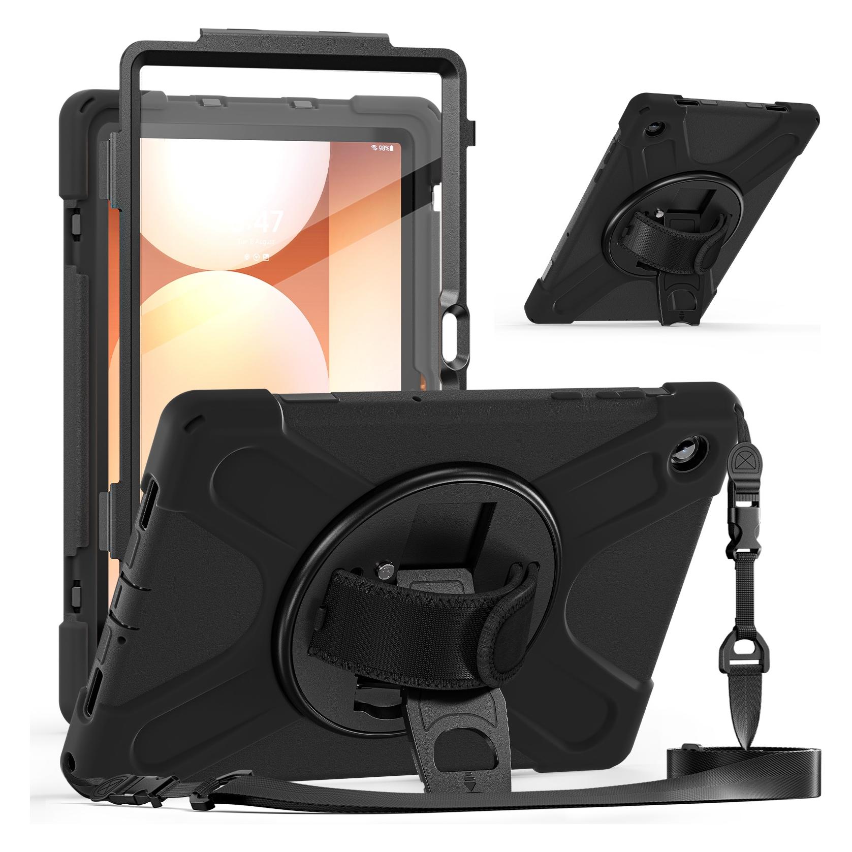 Just Book case Must JM Rugged Case Grip for Samsung Galaxy Tab A11+ with a strap Black (Samsung Galaxy Tab A11+) (JUST MUST)