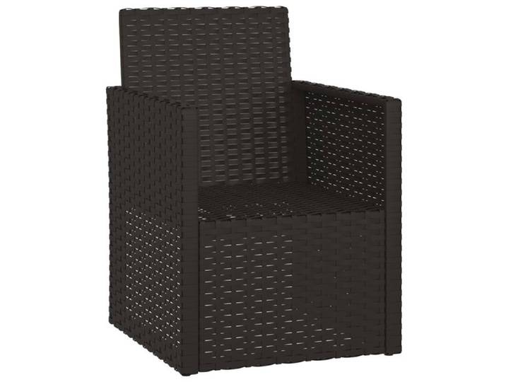 BESTLIFE Fauteuil de jardin avec coussins Noir Résine tressée avec manuel de montage（38566772）VIDAXL