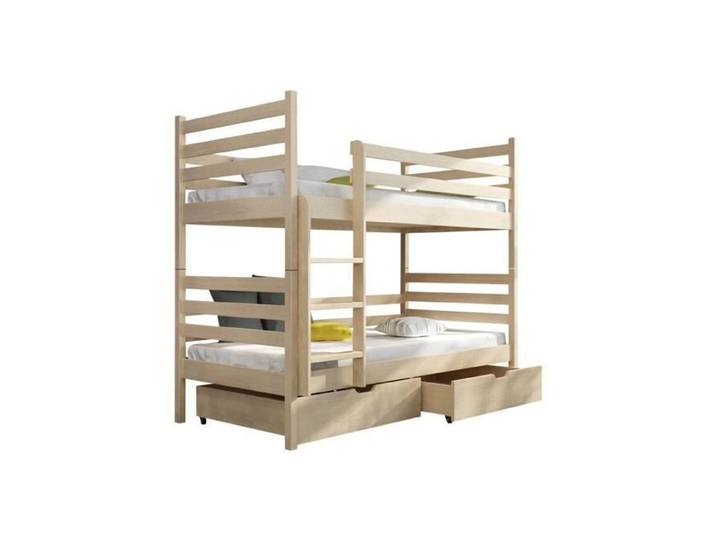 Lit superposés pour chambre enfant - Lit superposé Vista 101 - Pin - 188x87x161cm
