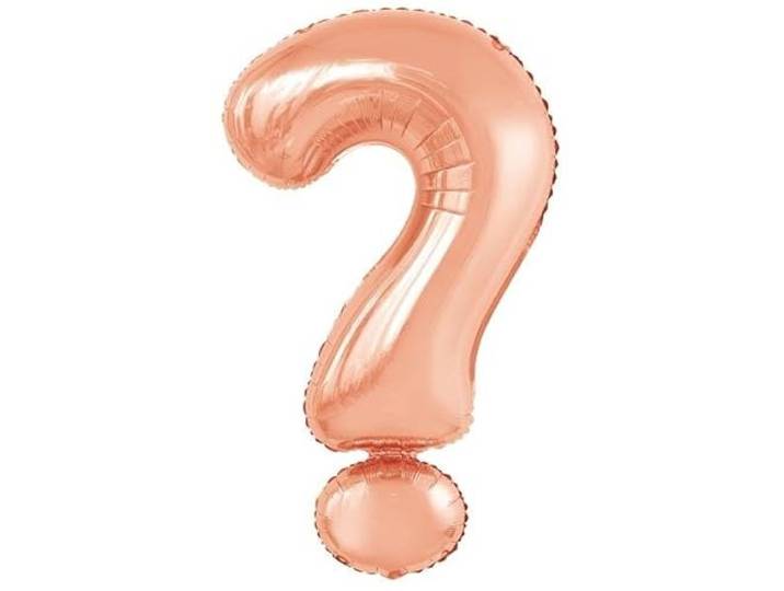 Amscan 9909666 9909666-Rose Gold & Symbool SuperShape folieballon, roségoud