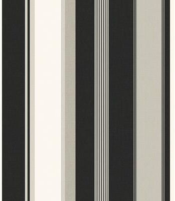 Seabrook Designs Prunella Multicolor Stripe Unpasted Wallpaper