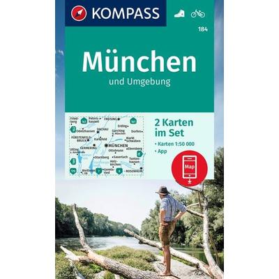 KOMPASS Wanderkarten-Set 184 München und Umgebung (2 Karten) 1:50.000, Sonstige von , KOMPASS Freytag & Berndt, 978-3-99121-640-7