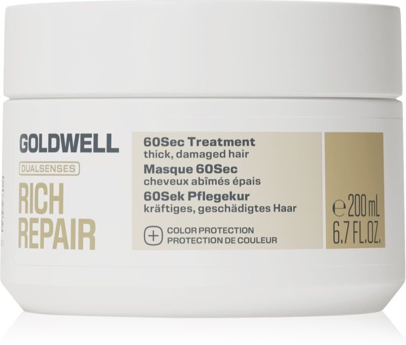 Goldwell Dualsenses Rich Repair 60Sec Treatment cure nourrissante en profondeur 200 ml