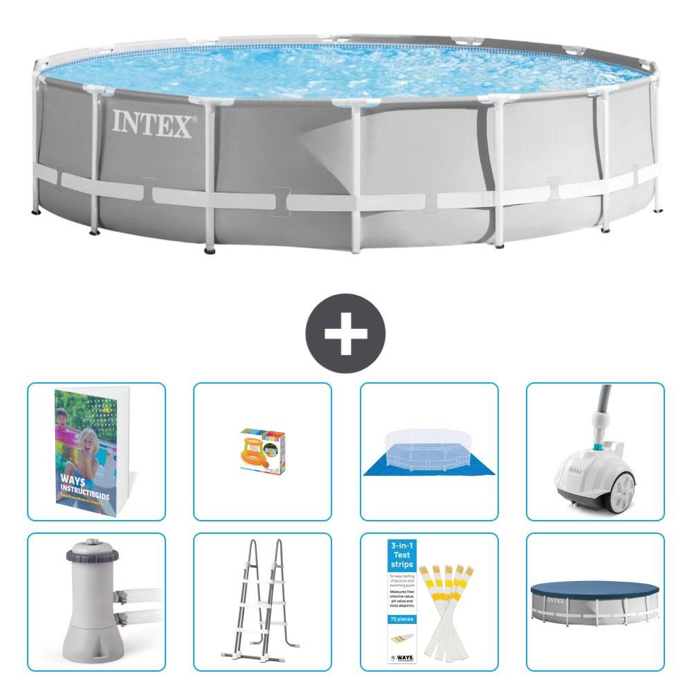 Prism Frame Pool Rund - 427x107 cm - 7-teilig S590