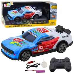 RC Ferngesteuerter Sportwagen Lichter Wasserdampf Blau 1:22