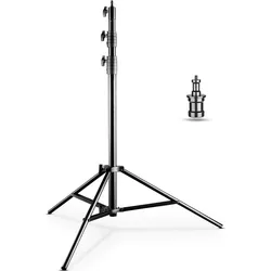 Walimex pro pro AIR Deluxe 290 Lampenstativ (290 cm, 20 kg), Lampenstativ, Schwarz
