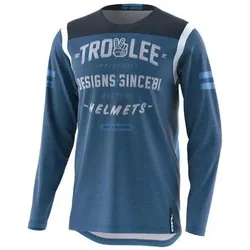 Troy Lee Designs, Herren, Velotrikot, GP Air Jersey, Roll Out, slate blue, L (L), Blau