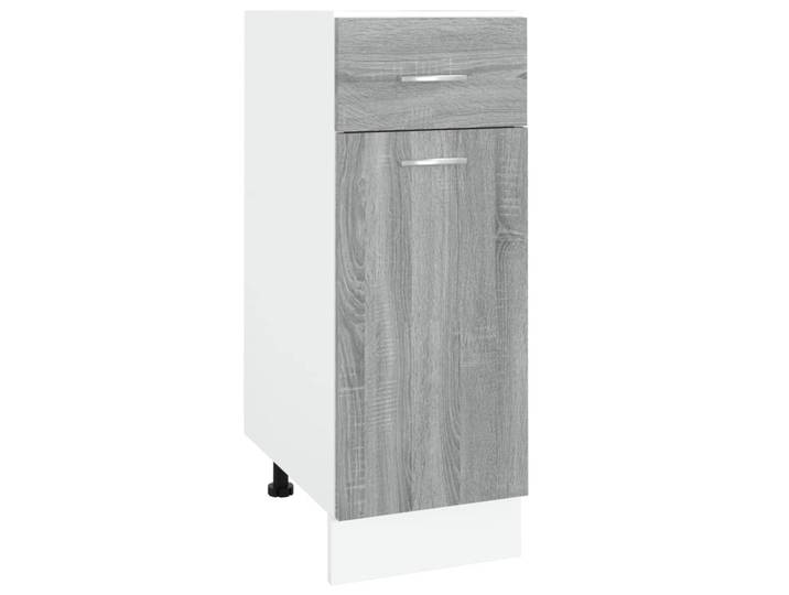 vidaXL Armoire basse avec tiroir Gris Sonoma 30x46x81\,5 cm
