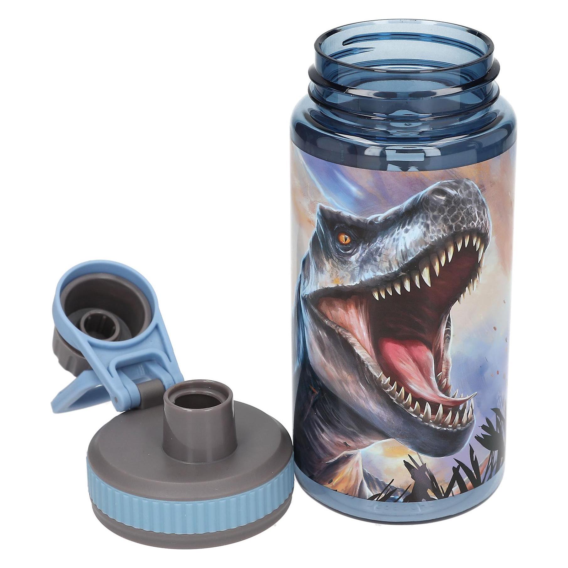 Dino World - Drinking Bottle - Grey-Blue - 500 ml (0.50 l) (0413989)