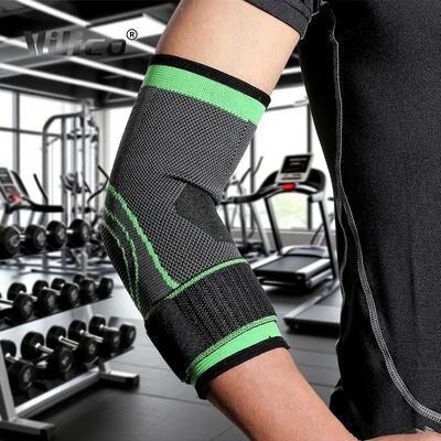 Uplift Essentials Elbow Support Sleeve For Sports And Fitness Protection green xl