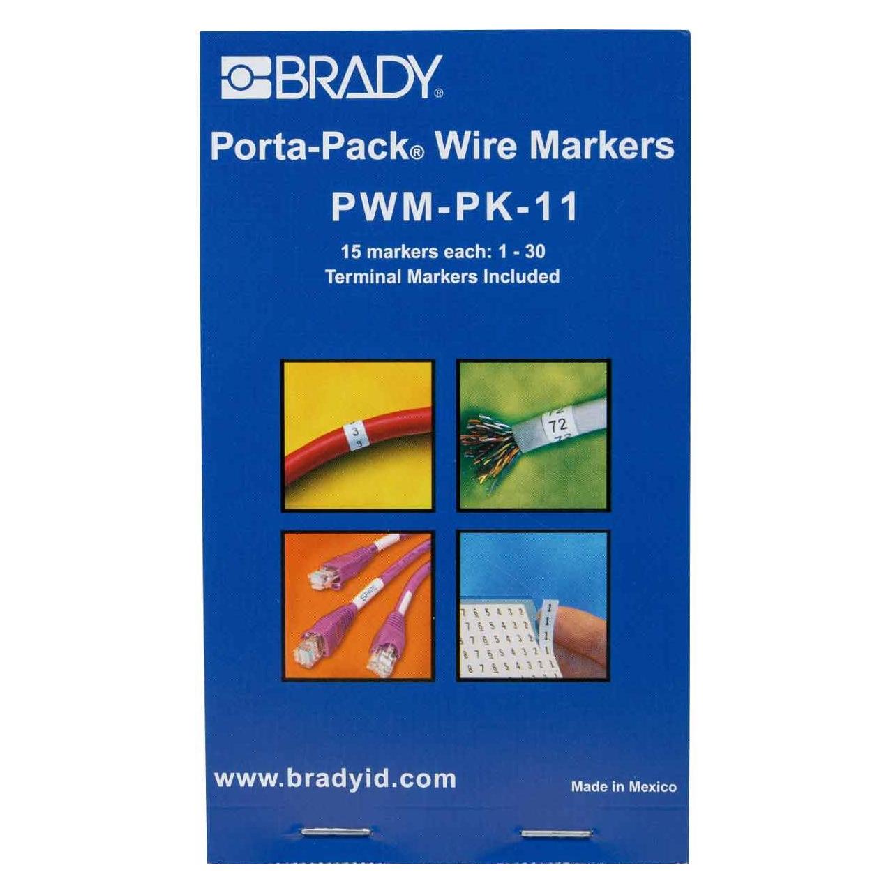 Brady Porta-Pack Wire Marker Books (PWM-PK-11)