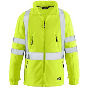 4Protect Arbeitsjacke Seattle Fleecejacke, 3465, Warnschutzjacke, signalgelb, Größe XL