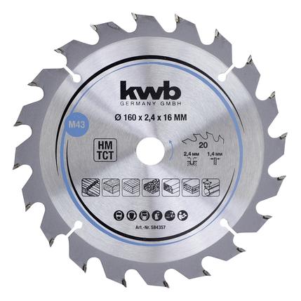 kwb Kreissägeblatt HM Mittel Ø 160x16 Z20 (584357)