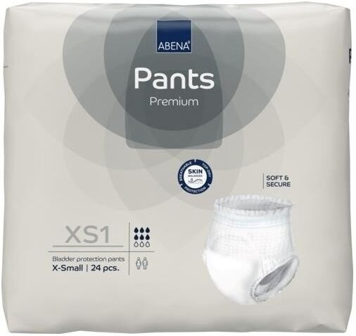 Abena Pants Premium 1 XS - 4 paquets de 24 protections