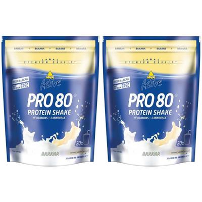 Inkospor Active Pro 80, Banane, Pulver 2x 2x500 g