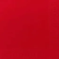 DUNI Dunisoft Serviette 20x20 cm 1/4F. Rot