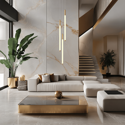 Kasper   Modern Staircase Chandelier   Warm White (3000k) / 18 Lights / Black   MOD LIGHTING