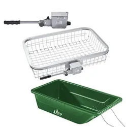 Als Set Heckträger-Korb + Anhängerkupplung-Schnellverschluss + Wildwanne Hunter Pro