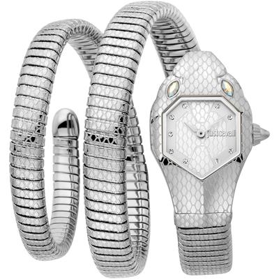 Just Cavalli Time "Serpente doppio" Damenuhr, Armbanduhr, Edelstahlarmband