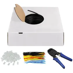 GOOBAY 94398 - CAT.6 Netzwerk-Set - Außenkabel,Zange,Stecker