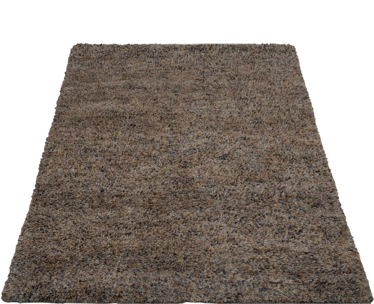 Veer Carpets Vloerkleed Zumba Green 18 - Modern Hoogpolig Wollen Design - 160 x 230 cm