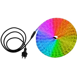 RGB LED Deko Lichterschlauch Multicolor 1,5m Zuleitung Stecker Länge 9 m