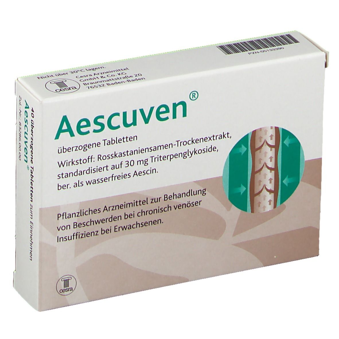 Aescuven überzogene Tabletten 40 St Überzogene