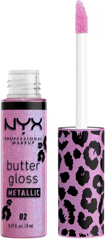 NYX-PROFESSIONAL-MAKEUP - Butter Gloss Metallic Lip Gloss, 1 Stück,  Violet Vixen